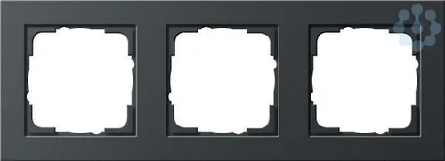 Gira 021323 Abdeckrahmen 3f E2 Anthrazit