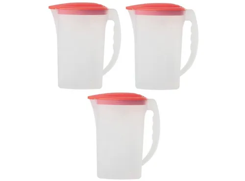 Engelland Wasserkrug 2L mit Füllskala - Praktischer Kühlschrankkrug, BPA-frei und frostbeständig, mit abnehmbarem Deckel und 2 Liter Fassungsvermögen – ideal für kalte Getränke im Kühlschrank.