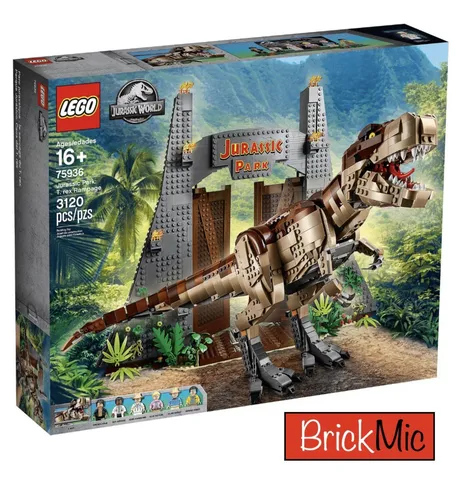 LEGO 75936 Jurassic World - T. Rexs Verwüstung - LEGO Set für Fans ab 16 Jahren mit 3120 Teilen. Erlebe die aufregende Jurassic Park Szene mit beeindruckenden Details und großartigem Spielspaß!