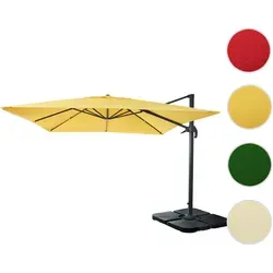 Gastronomie-Ampelschirm HWC-A96, 3x3m Sonnenschirm mit drehbarem Ständer