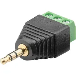 goobay Terminal Block 3-pin > Klinke 3,5 mm Stecker (3-Pin, stereo)