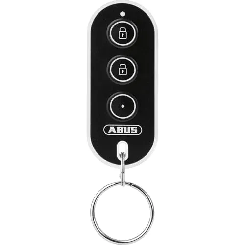 ABUS FUBE45000 Smartvest Pro Funk-Fernbedienung - Garagentürsensoren für einfache Steuerung deiner Smartvest Pro Alarmanlage. Mit praktischem Schlüsselring und Panik-Alarm-Funktion für mehr Sicherheit im Alltag.