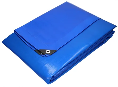 ECD Germany Abdeckplane Gewebeplane mit Ösen, 1,5x6m 9m² 260g/m², aus Polyethylen, Schimmelresistent Wasserdicht
