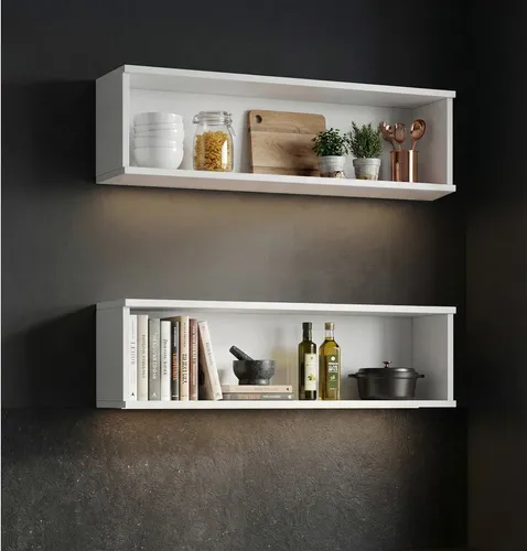 Home affaire Wandregal Meliss, 80 cm aus nordischer Kiefer - Stilvolles Wandregal im Landhausstil, gefertigt aus langlebigem Massivholz. Ideal für eine rustikale Einrichtung und perfekt kombinierbar mit natürlichen Materialien.