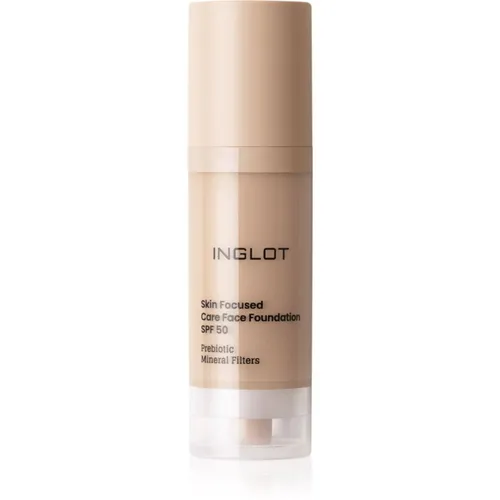 Inglot Skin Focused Care Face Foundation SPF 50 deckendes Make-up SPF 50 Farbton 303 Porcelain Beige 30 ml