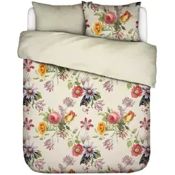 Essenza Bettwäsche Florea, Creme, 200x200 cm – Nachhaltiger Schlafkomfort - Verwandeln Sie Ihr Bett mit der Essenza Satin-Bettwäsche (200x200 cm) in Creme. Das florale Wendedesign und die atmungsaktive Baumwolle sorgen für stilvollen Komfort und ein angenehmes Schlafklima.