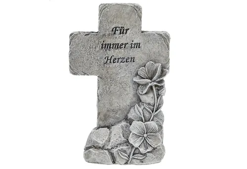 Annastore Gartenfigur Besinnliche Grabdeko zur Erinnerung - Grabschmuck, (Grabfigur, Friedhof Deko), frostfest und witterungsbeständig