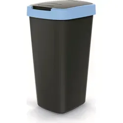 Keden Compacta Q Mülleimer mit Schwing- und Klappdeckel 25L Kunststoff Mülltrennung Abfallbehälter Recycling Abfallsammler
