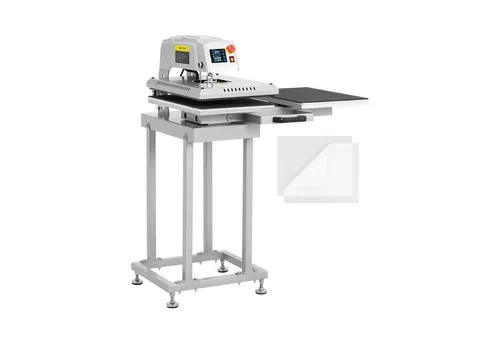 MSW Pneumatische Transferpresse 40 x 60 cm - doppelt mit Unterbau - Professionelle Drucklösung mit 2600 W Leistung und Temperaturen bis 400 °C. Ideal für Textilveredelung und kreative Projekte mit präziser Druckverteilung.