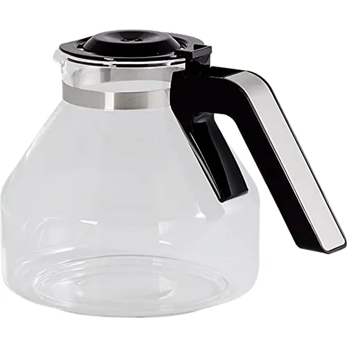 Melitta Aroma Elegance Ersatzkrug, Glas, Schwarz - Glaskaffeekanne für Melitta Aroma Elegance, spülmaschinenfest und mit ergonomischem Griff. Erhält das Aroma bis zu 30 Minuten und bietet Platz für bis zu 10 große Tassen.