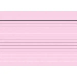 Brunnen Karteikarten 102260120, A6, liniert, rot, 100 Stück