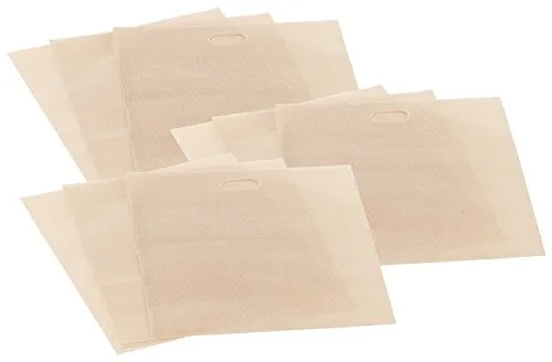 Rosenstein & Söhne Backpapier-Tasche: 9x Dauer-Antihaft-XL-Toastbags für Toaster, Mikrowelle & Backofen (Backpapiertasche für Toast, Toastbeutel, Mikrowellen Sandwichmaker)