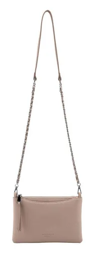 Seidenfelt Manufaktur Malvik Small Crossbag With Chain - Kompakte Umhängetasche in Summer Stone, ideal für den Alltag. Mit Zipper und Platz für Essentials – der perfekte Begleiter für jeden Anlass.