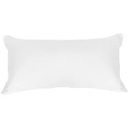 Formesse Bella Donna Jersey Kissenbezug 40x60 cm - Weiß - Hochwertiger Kissenbezug aus elastischer Baumwolle, pflegeleicht und bügelfrei. Setzen Sie fröhliche Akzente in Ihrem Schlafzimmer mit feinstem Jersey und verborgenem Reißverschluss.