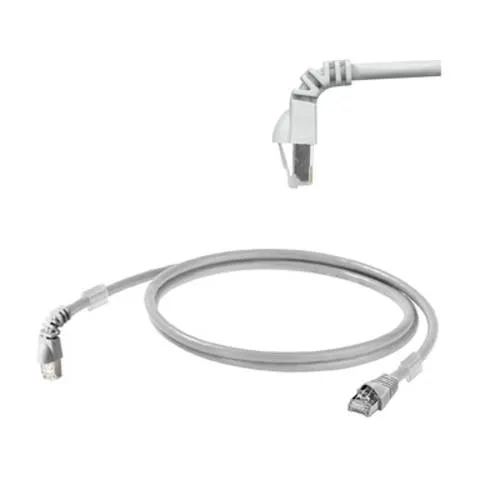 Weidmüller 1233160005 RJ45 Netzwerkkabel, Patchkabel CAT 6a S/FTP 0.50m Grau UL-zertifiziert 1St.