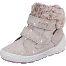 Superfit Mädchen Groovy 2.0 Warm Gefütterte Gore-tex Schneestiefel, Beige 4000, 23 EU Weit - Stiefel für Mädchen, wasserdicht und atmungsaktiv dank GORE-TEX, ideal für kalte Wintertage mit kuscheligem Warmfutter und flexibler PU-Sohle.