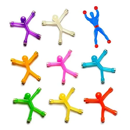 Ayasee Magnete Kühlschrankmagnete Mini Man Kühlschrankmagnete Magnet für Kinder und Erwachsene Office Fun Decoration Desk, 1 Sticky Man Wall Climber (zufällige Farbe) (9)