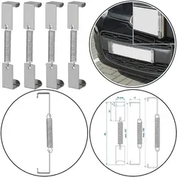 4er Set KFZ Schildhalterung 107-180 mm aus Stahl - Universelle KFZ Schildhalterung für rechteckige Nummernschilder, einfach zu montieren und ohne zusätzlichen Halter einsetzbar. Robustes Stahlmaterial sorgt für Langlebigkeit.