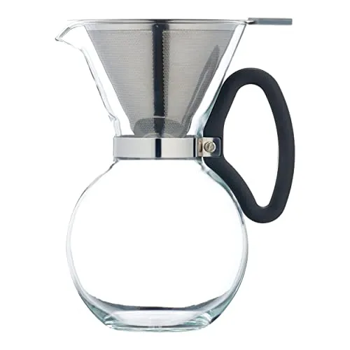 La Cafetière LCSLOWBREW Manuelle Tropfkaffeemaschine - Siebträgermaschinen mit 1,1 Liter Füllmenge, inklusive hitzebeständigem Borosilikatglas und wiederverwendbarem Edelstahlfilter für umweltfreundlichen Kaffeegenuss.