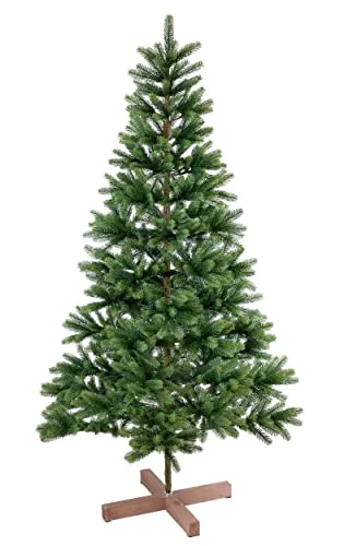 cm naturgetreuer künstlicher XL Weihnachtsbaum in Nordmanntannen-Optik, ca. 922 Äste mit hochwertigen PE Nadeln, inkl. Baumständer, einfacher Zusammenbau 180