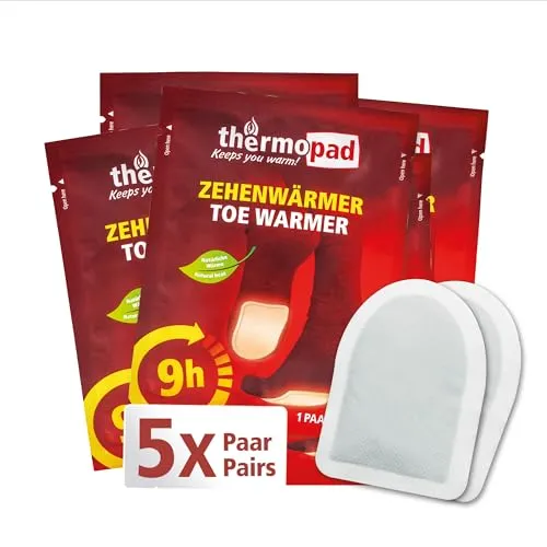 THERMOPAD Zehenwärmer – DAS ORIGINAL: 5 Paar Wärmepads für 9 Stunden Wärme