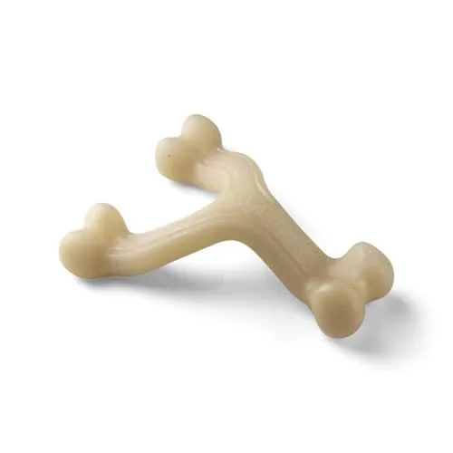 Nylabone Extreme Gourmet Querlenker - Robustes Kauspielzeug mit Hühnergeschmack, fördert Zahngesundheit und ideal für große Hunde bis 23 kg