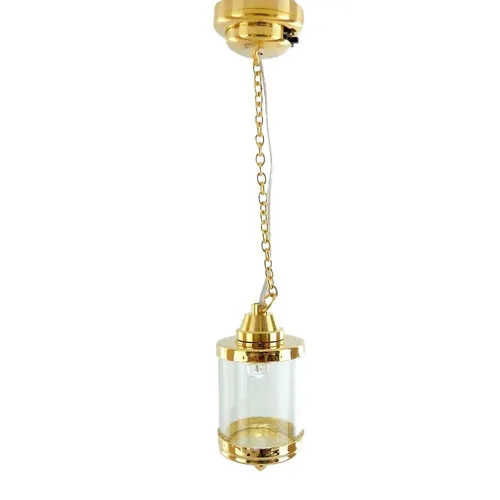 The Miniature Light Company Hängende Vogelkäfig Deckenlampe LED Batterie Gold