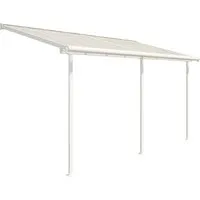 Terrassenüberdachung PALRAM Sierra 447 x 230 cm - Weiß, Metall - Markisen & Terrassenüberdachungen, wetterfest und ideal für den Schutz Ihrer Terrasse vor Sonne und Regen.