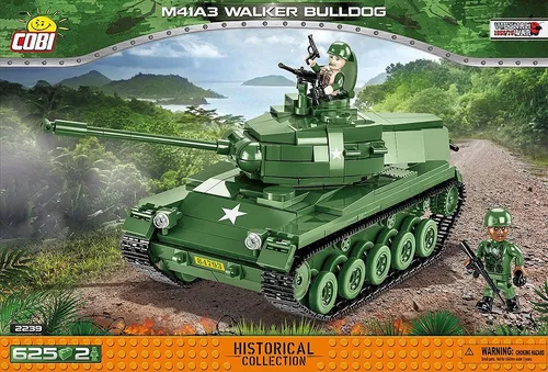 Cobi 2239 - M41A3 Walker Bulld - Baukästen & Bausteine, 625 Teile für kreatives Bauen, ideal für Bausteinliebhaber ab 3 Jahren.