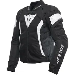 Dainese Avro 5 Motorrad Textiljacke, schwarz-weiß, Größe 54 - Hochwertige Motorradjacke mit herausnehmbarem Futter und Belüftungsreißverschluss für optimalen Tragekomfort. Ideal für passionierte Biker und sportliche Fahrten.