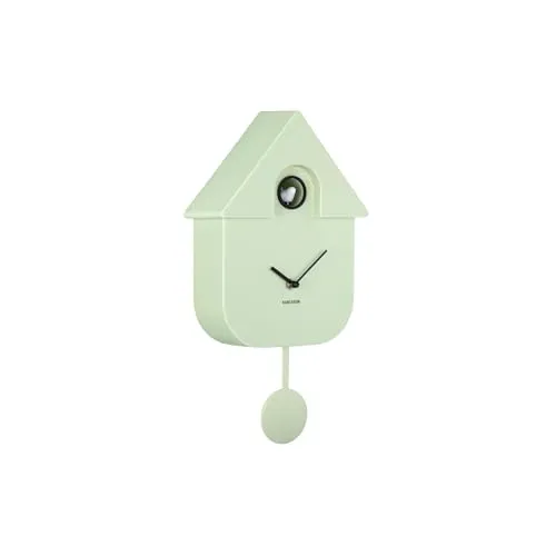 Karlsson Wanduhr Modern Cuckoo in grün von Karlsson