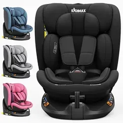 Kidimax® Ultima 360 i-Size Kindersitz 40–150 cm (0–12 Jahre), ECE R129/04, drehbar, mit Isofix & Top Tether, Gruppe 0+/1/2/3, 5-Punkt-Gurt, Sc...