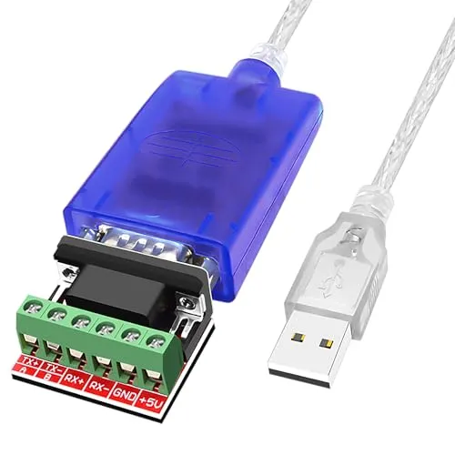 Jeirdus USB auf RS422 RS485 Serieller Port Konverter Adapterkabel mit FTDI Chip unterstützt Windows 10, 8, 7, XP und Mac mit ESD-Schutz 6ft/1.8meter