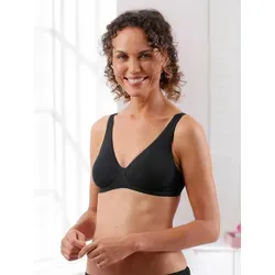 Sloggi Basic+ Soft Bra Black - Funktionsunterwäsche für Damen, aus weichem Material für höchsten Tragekomfort und Maschinenwäsche geeignet.