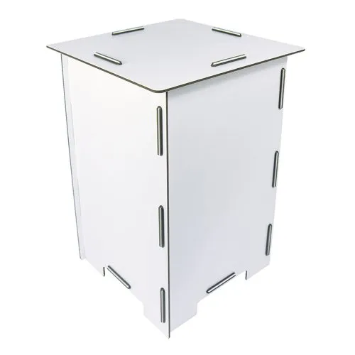 Photohocker zum selbst gestalten (weiß)