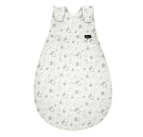 ALVI Baby-Mäxchen Außensack Schäfchen beige Größe 62/68 - Schlafsack für Babys, aus 100% Baumwolle für höchsten Komfort und Sicherheit, ideal für ruhige Nächte.