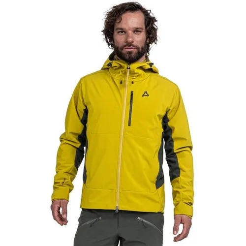 Schöffel Softshell Jk Style Milagle Men golden spice (5455) 56 - Funktionsjacke für Herren, wasser- und windabweisend mit 4-Wege-Stretch für maximale Bewegungsfreiheit, ideal für Wandern und Skitouren.