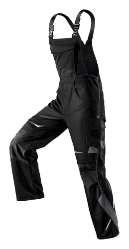 Kübler Pulsschlag Latzhose 3324 schwarz/anthrazit Größe 26 - Latzhose für optimale Bewegungsfreiheit, mit CORDURA-Verstärkungen an Taschen und Knien, ideal für Handwerker und Profis.