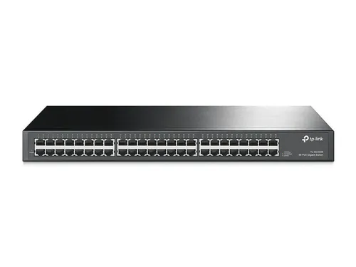 TP-Link SG1048 Unmanaged Switch 48x Gigabit Ethernet - Switch mit 48 Ports für hohe Übertragungsraten bis 1000 Mbit/s, ideal für Netzwerke mit hohem Datenaufkommen und ausgestattet mit Green Network Technologie für Energieeffizienz.