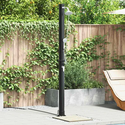 vidaXL Outdoor-Dusche mit Handbrause 217 cm 20 L in schwarz von vidaXL