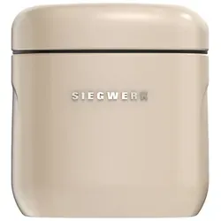 Siegwerk CUBO Vorratsdose S - 850 ml - Sand Beach - Stylische Vorratsdose CUBO in Sand Beach für trockene Lebensmittel. Aus pulverbeschichtetem Metall, mit praktischer Griffmulde und modernem Design – ideal für jeden Küchenstil.