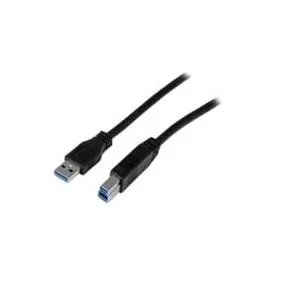 StarTech.com 1m zertifiziertes USB 3.0 SuperSpeed Kabel A auf B - Schwarz - USB 3 Anschlusskabel - Stecker/Stecker - USB-Kabel - USB Type B (M) zu USB Typ A (M) - USB 3.0 - 1 m - geformt - Schwarz - für P/N: HB31C2A2CME, KITBXDOCKPNA, SV231DHU34K6, SV231HU34K6, SV231QDPU34K, SV431HU34K6