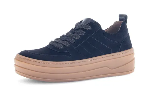 Gabor Plateausneaker - Sportlicher Freizeitschuh mit Best Fitting-Ausstattung - Sneaker in dunkelblau mit Gabor BEST FITTING für optimalen Komfort. Ideal für einen sportlichen Look mit 5 cm Absatzhöhe und hochwertigem Obermaterial.