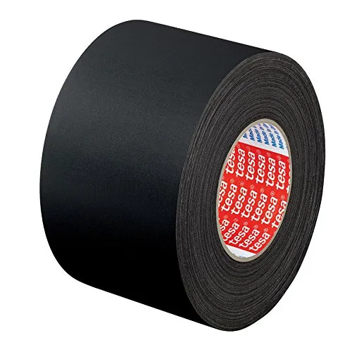 tesaband 4651, schwarz, 50mm x 25m - Hochbelastbares Klebeband - Klebeprodukte: Hochbelastbares Tesaband für vielseitige Anwendungen, ideal für raue Untergründe mit exzellenter Klebeleistung und Festigkeit.