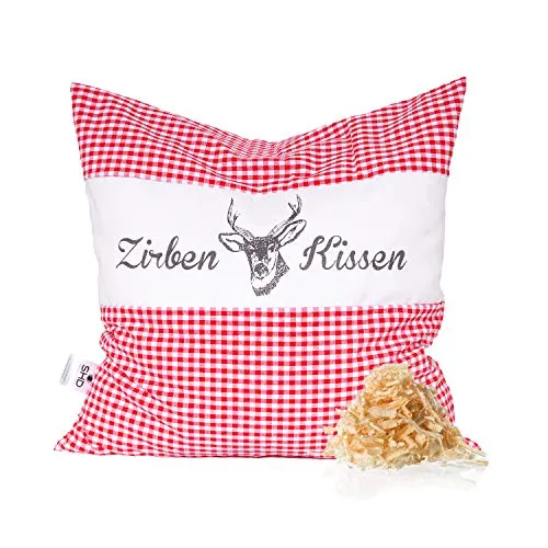 Dr. Berger Zirbenkissen Zirbenkissen Vichy Rot 30 x 30 cm in rot von Dr. Berger