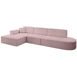 Altdecor Ecksofa, Rosa, Textil, 4-Sitzer, 327x165 cm, Wohnzimmer, Sofas & Couches, Wohnlandschaften, Ecksofas