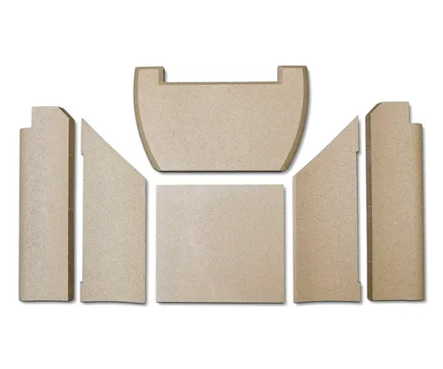 kaminXpert Feuerraumplatten für Contura 600 Kaminofen - Hochwertige Schamottsteine für die Feuerraumauskleidung, passgenau für Contura Modelle, einfacher Einbau ohne Spezialwerkzeug.