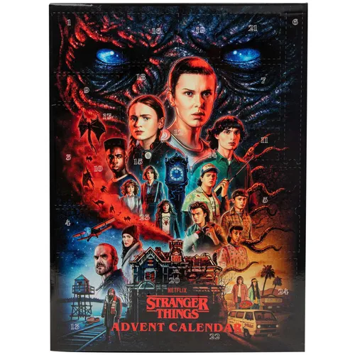 Cinereplicas Stranger Things Adventskalender - Spielzeug-Adventskalender mit 24 einzigartigen Geschenken, inspiriert von der Kultserie Stranger Things, ideal für Fans der Netflix-Serie!