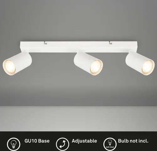 Deckenstrahler Spotleuchte Deckenlampe Wohnzimmer Flur schwenkbar, 3-flammig
