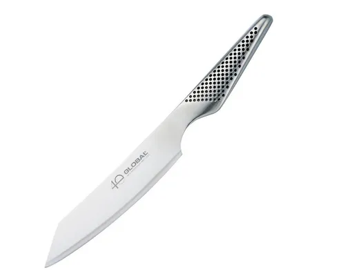 GLOBAL Santokumesser GS-110/AB - 15 cm Jubiläumsmesser aus Japan - Santokumesser mit 15 cm Klinge aus Molybdän-Edelstahl, ideal für präzises Schneiden. Perfekt für Hobby- und Profiköche, die Wert auf Qualität legen.